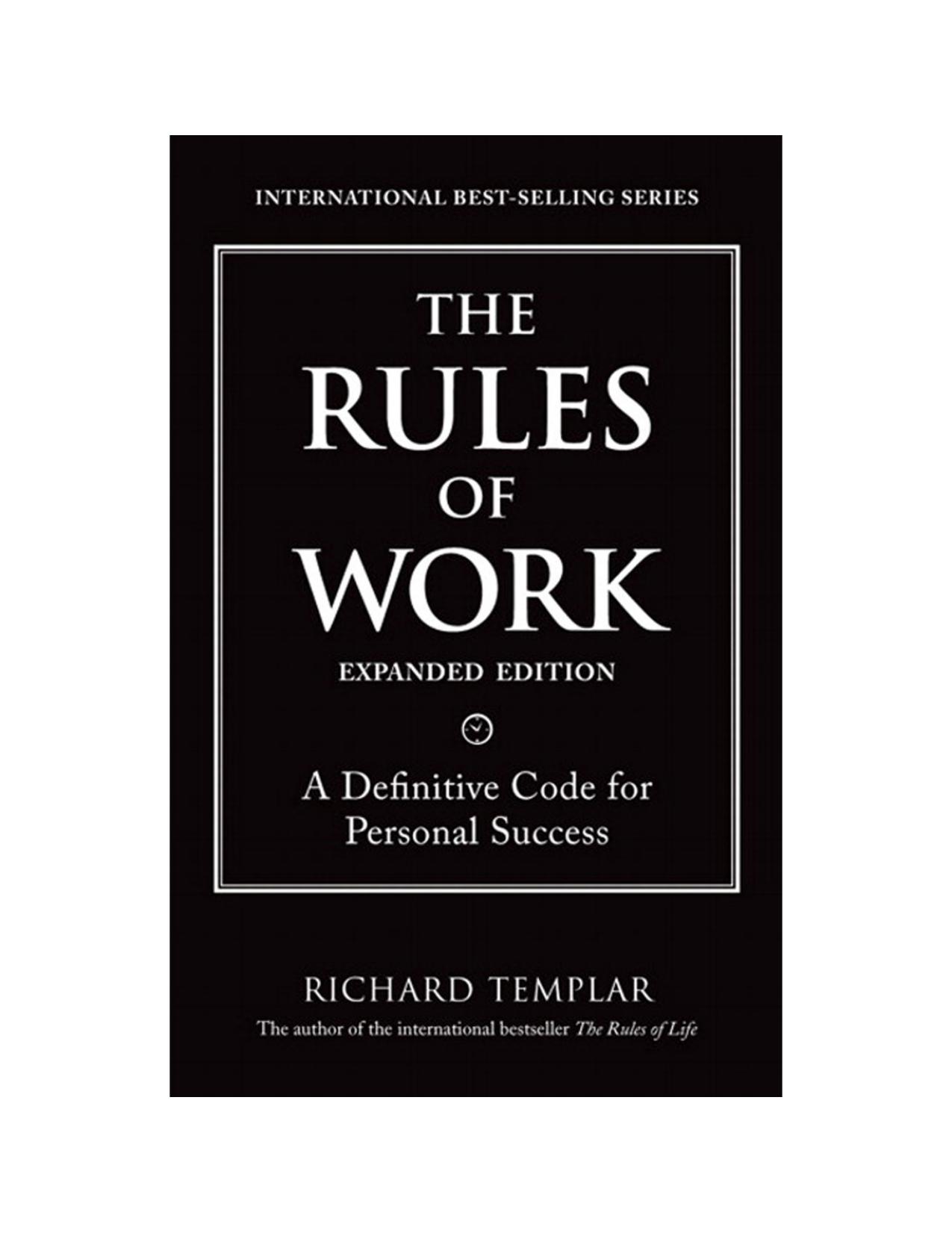 The Rules of Work by Richard Templar-The Rules of Work-EN