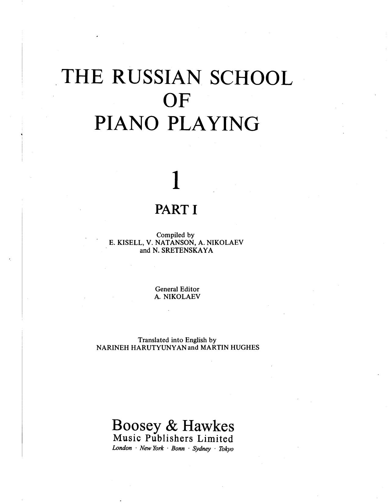 The Russian School of Piano Playing 1 by Miguel Valdes