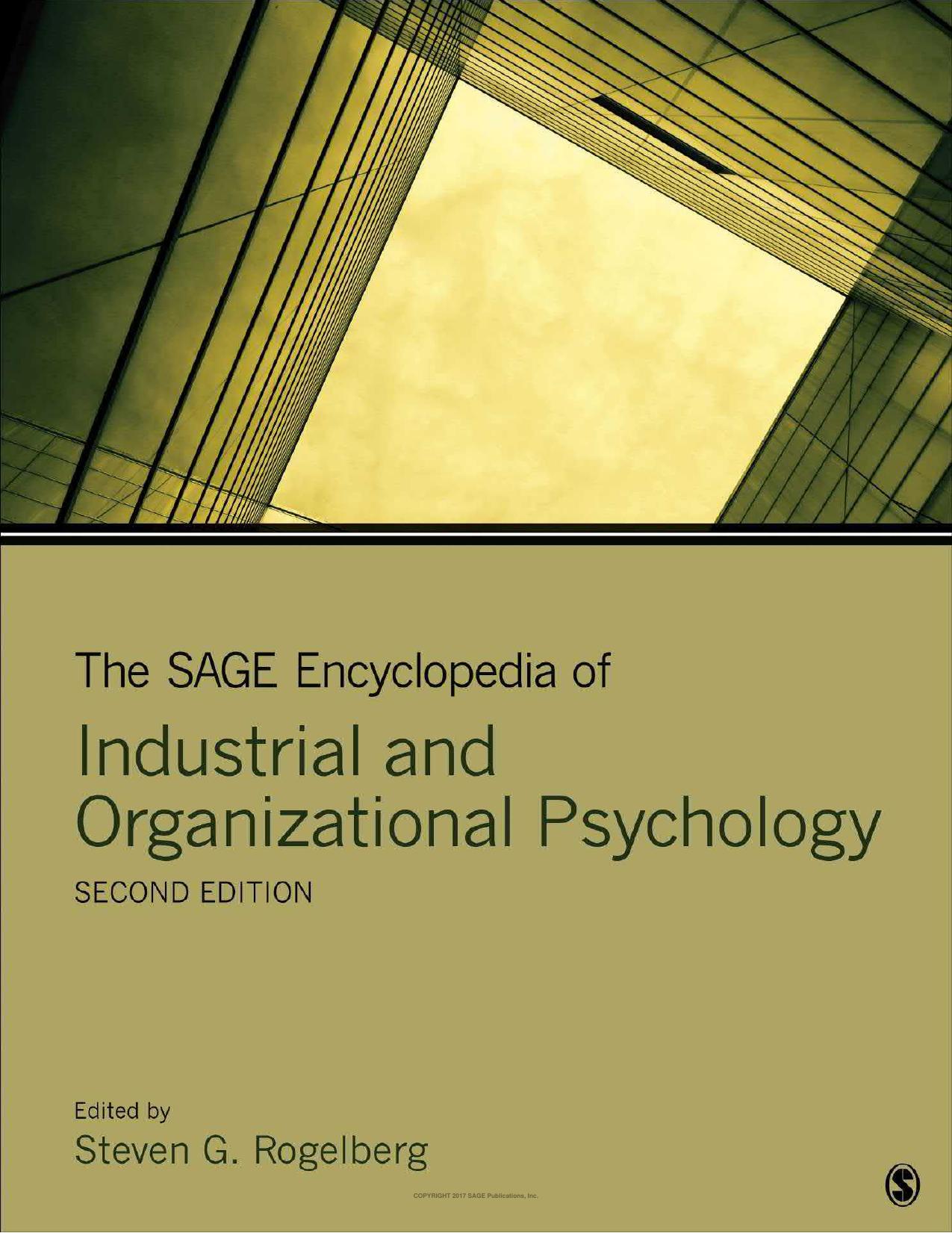 The SAGE Encyclopedia of Industrial and Organizational Psychology by Steven G. Rogelberg (editor)