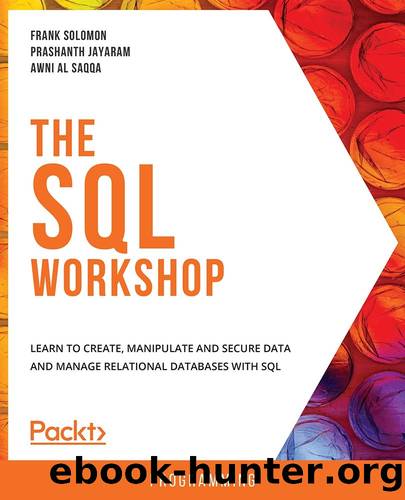 The SQL Workshop: Learn to create, manipulate and secure data and manage relational databases with SQL by Frank Solomon & Prashanth Jayaram & Awni Al Saqqa
