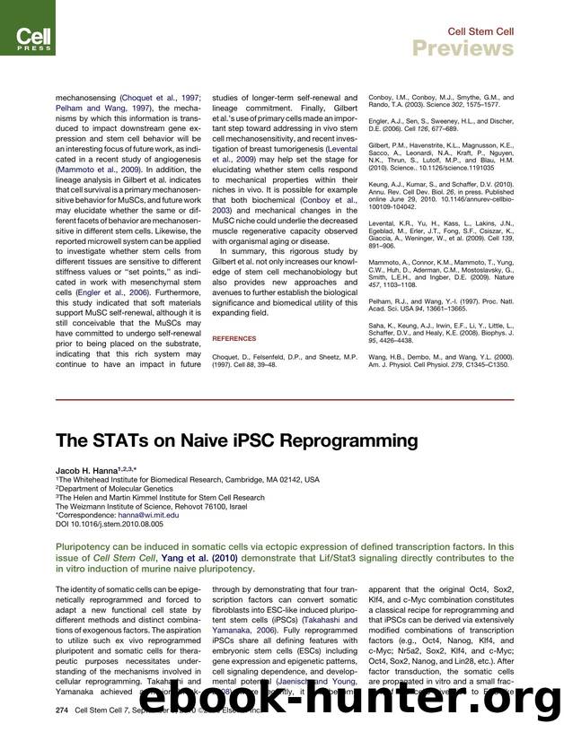 The STATs on Naive iPSC Reprogramming by Jacob H. Hanna