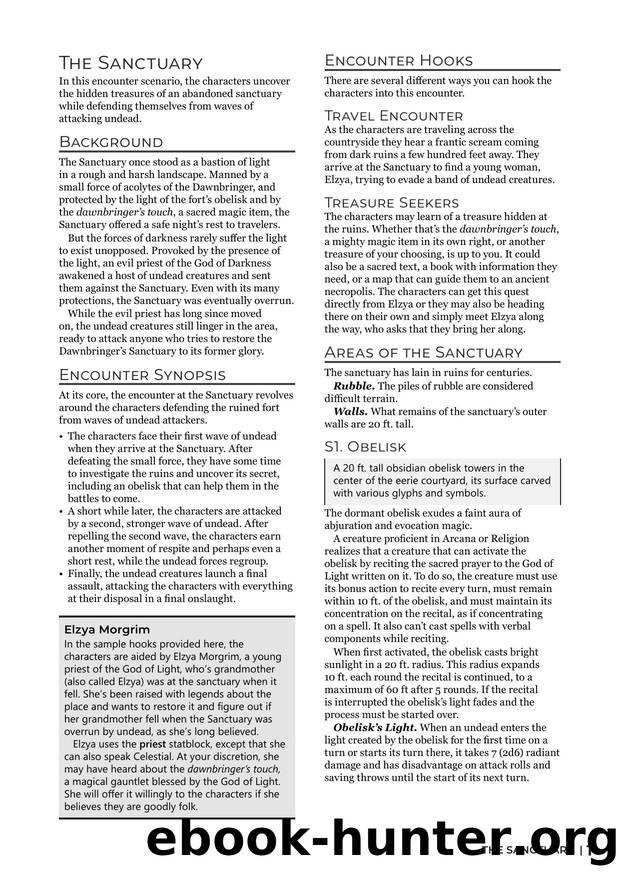 The Sanctuary Hero (printer friendly) by Unknown
