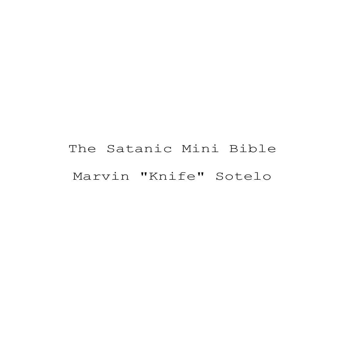 The Satanic Mini Bible by Unknown