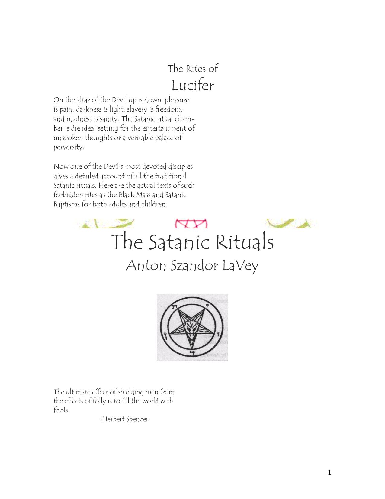 The Satanic Rituals by Nikolaos Stergiannis Ph.D. (Mechanical Engineering)