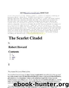 The Scarlet Citadel by Robert E. Howard
