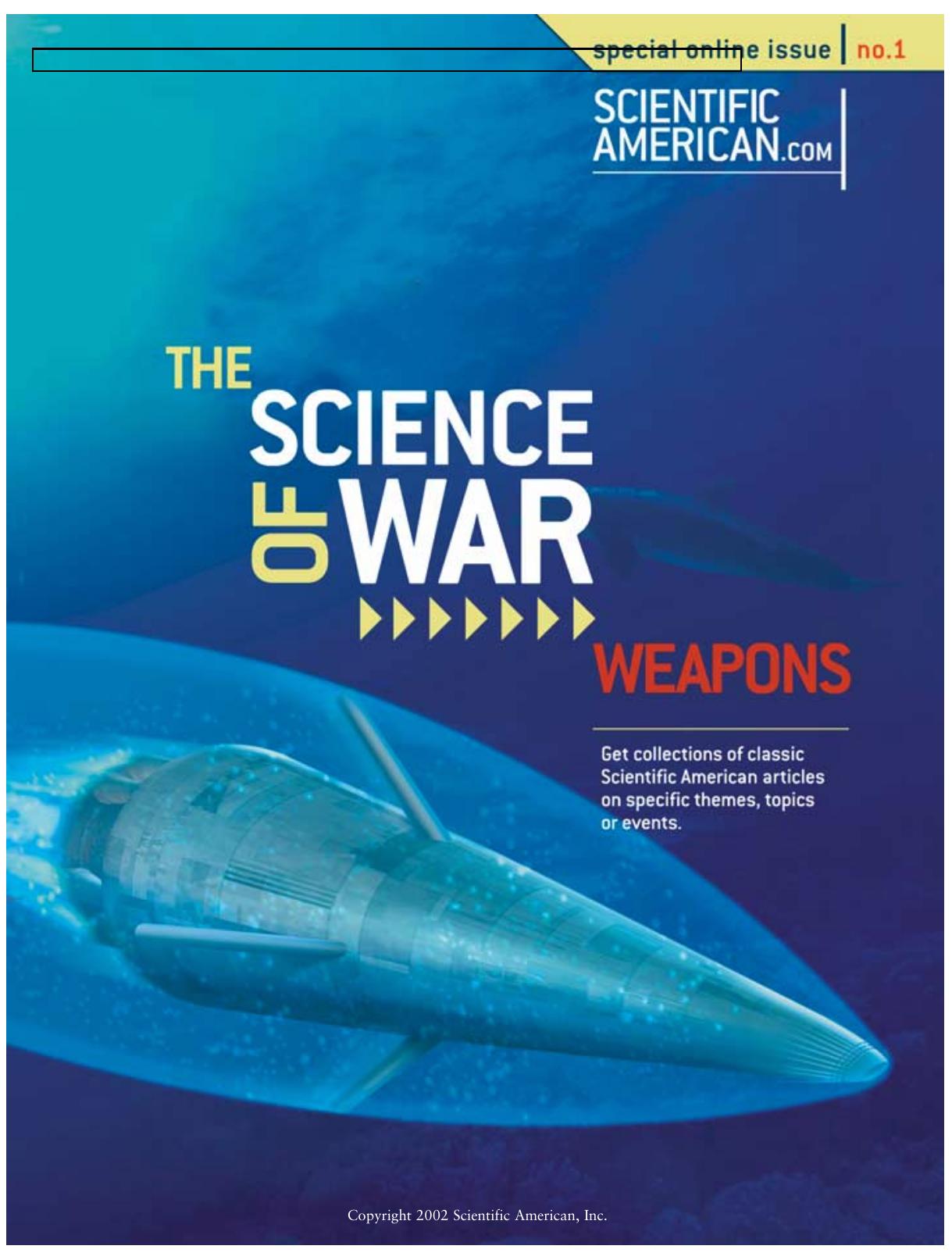 The Science of War- Weapons (Scientific American Special Online Issue No. 1)s by Unknown