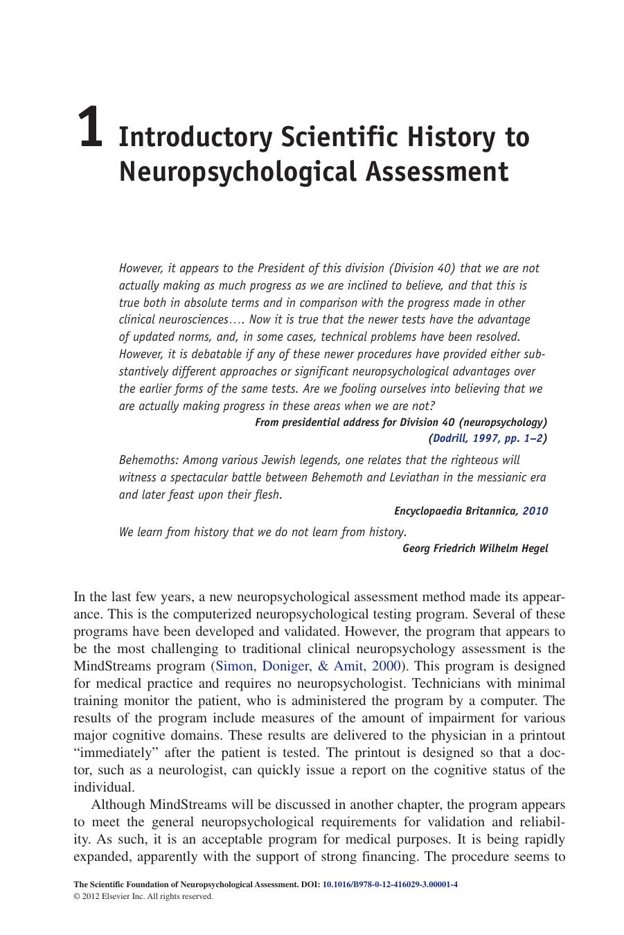 The Scientific Foundation of Neuropsychological Assessment. With Applications to Forensic Evaluation by Elbert W. Russell (Auth.)
