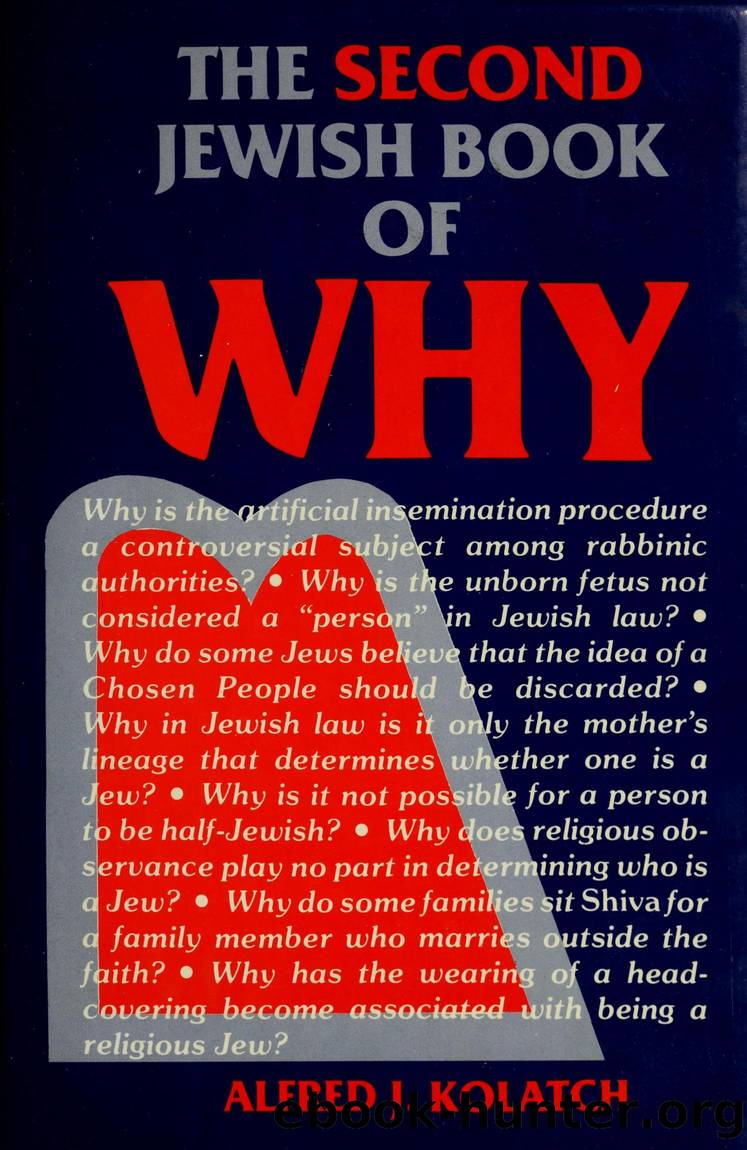 The Second Jewish Book Of Why by Alfred J Kolatch