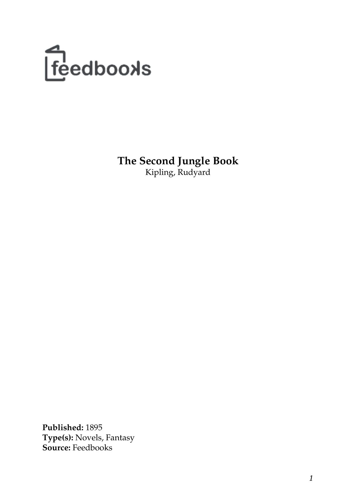 The Second Jungle Book by Rudyard Kipling