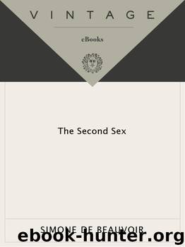 The Second Sex (Vintage) by Simone de Beauvoir