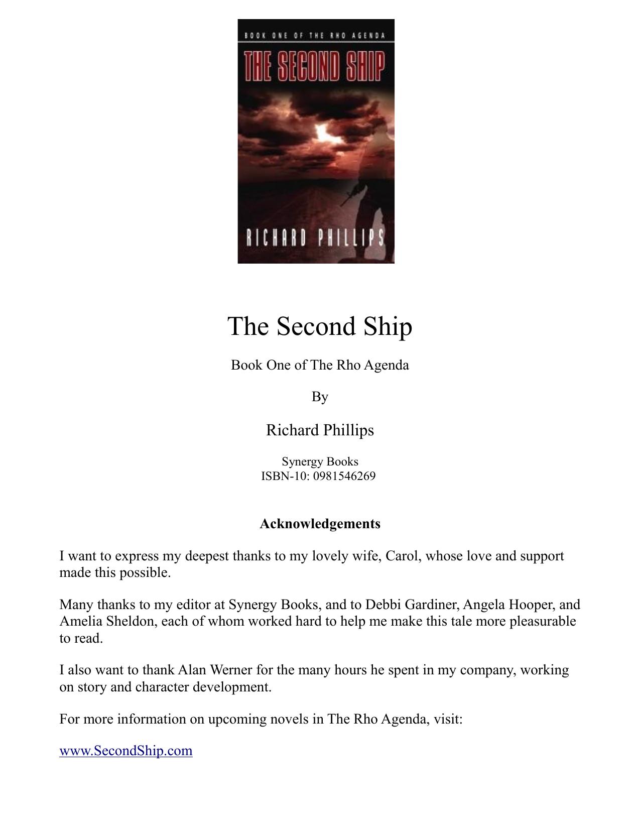 The Second Ship by Richard Phillips