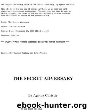 The Secret Adversary by Agatha Christie & Frank Leclercq