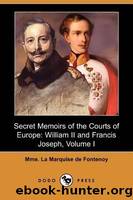 The Secret Memoirs of the Courts of Europe by marquise de Fontenoy