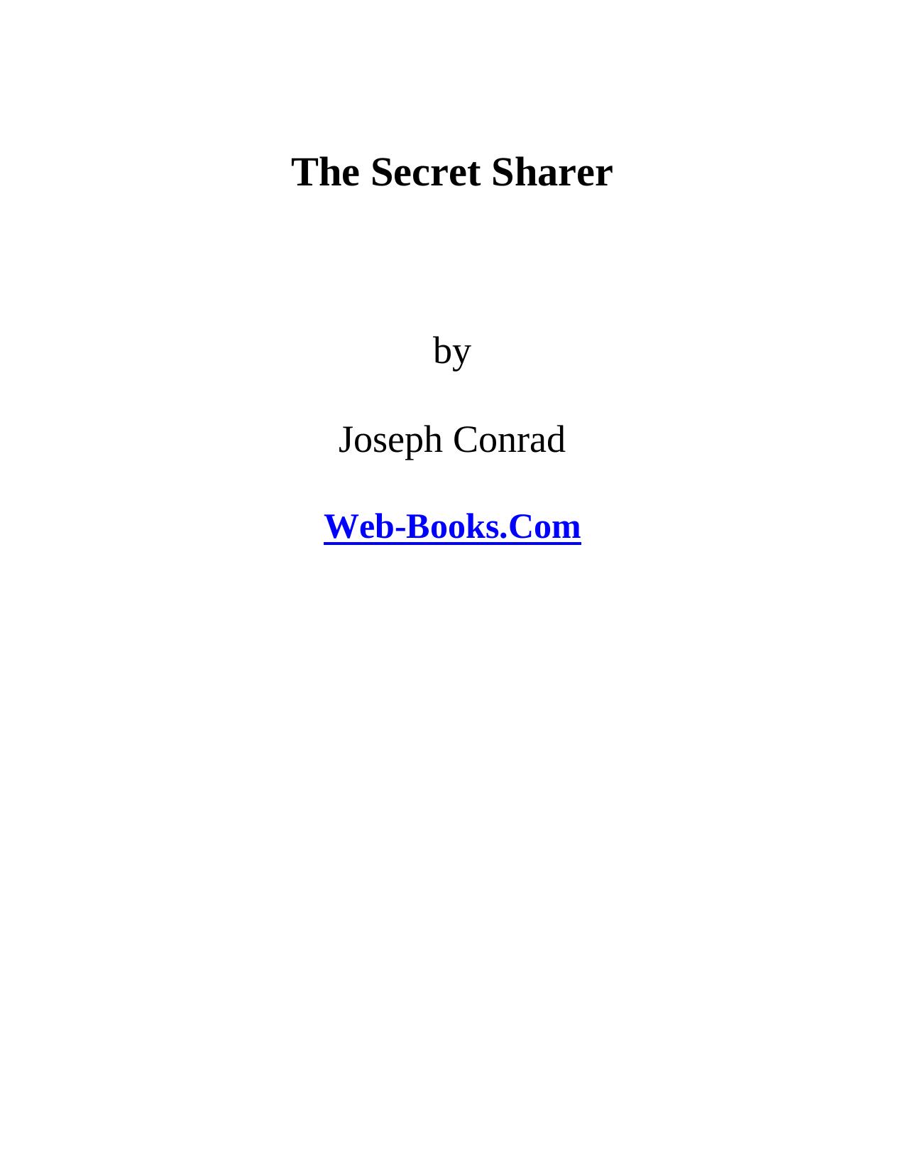 The Secret Sharer by Debmalya Upadhyay