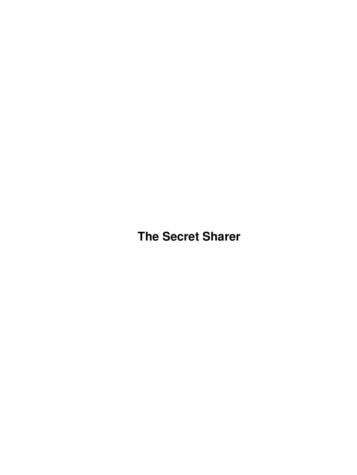 The Secret Sharer by Unknown