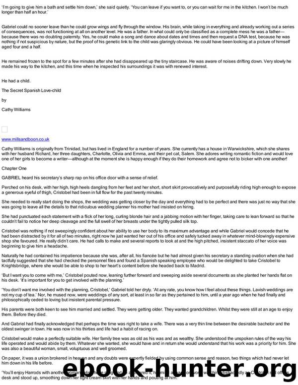 The Secret Spanish Love-Child by A Spanish Birthright