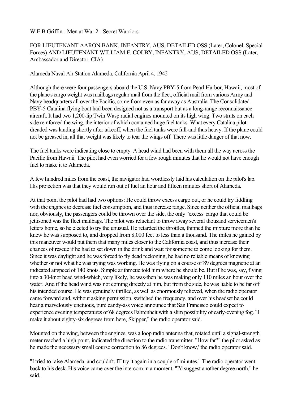 The Secret Warriors by W. E. B. Griffin