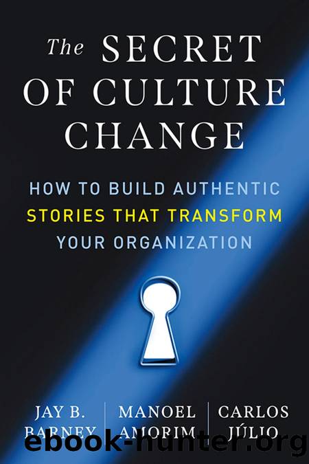 The Secret of Culture Change: How to Build Authentic Stories That Transform Your Organization by Jay B. Barney Manoel Amorim Carlos Júlio