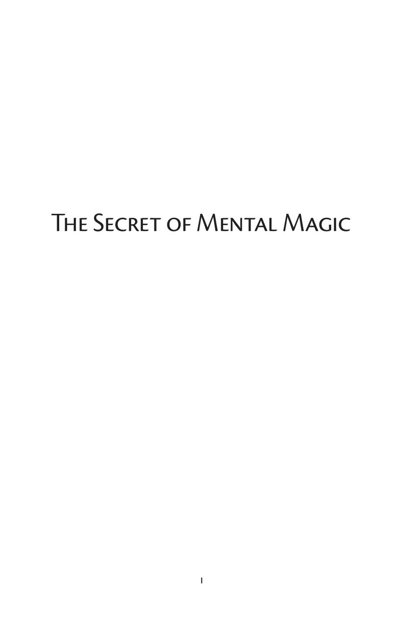 The Secret of Mental Magic: A Course of Seven Lessons by William Walker Atkinson