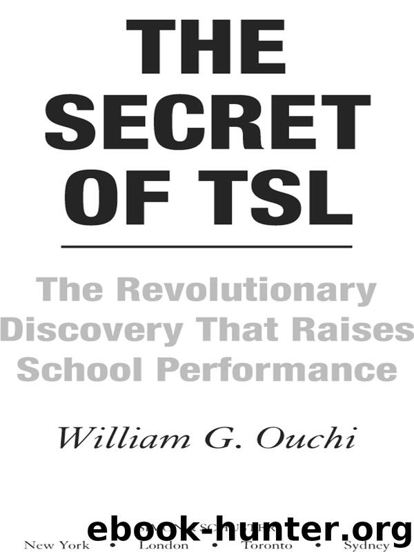 The Secret of TSL by William G. Ouchi