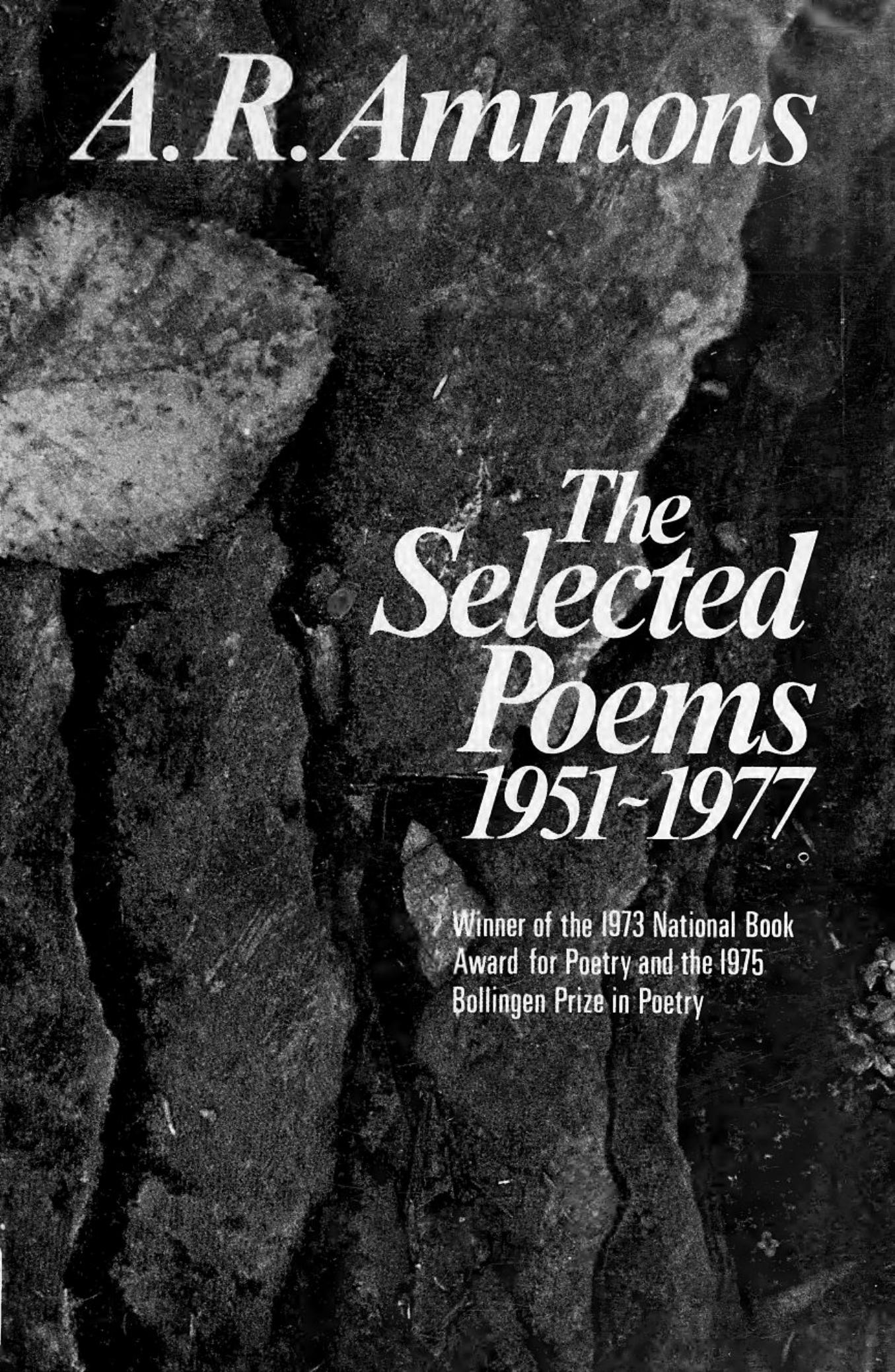 The Selected Poems by A.R. Ammons