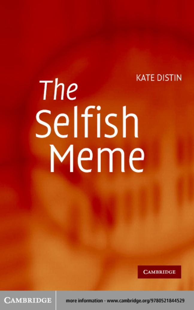 The Selfish Meme by Kate Distin