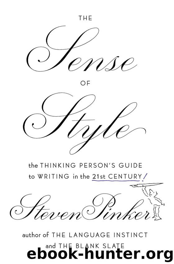 The Sense of Style by Steven Pinker