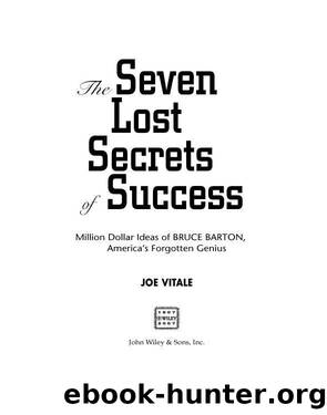 The Seven Lost Secrets of Success by Joe Vitale