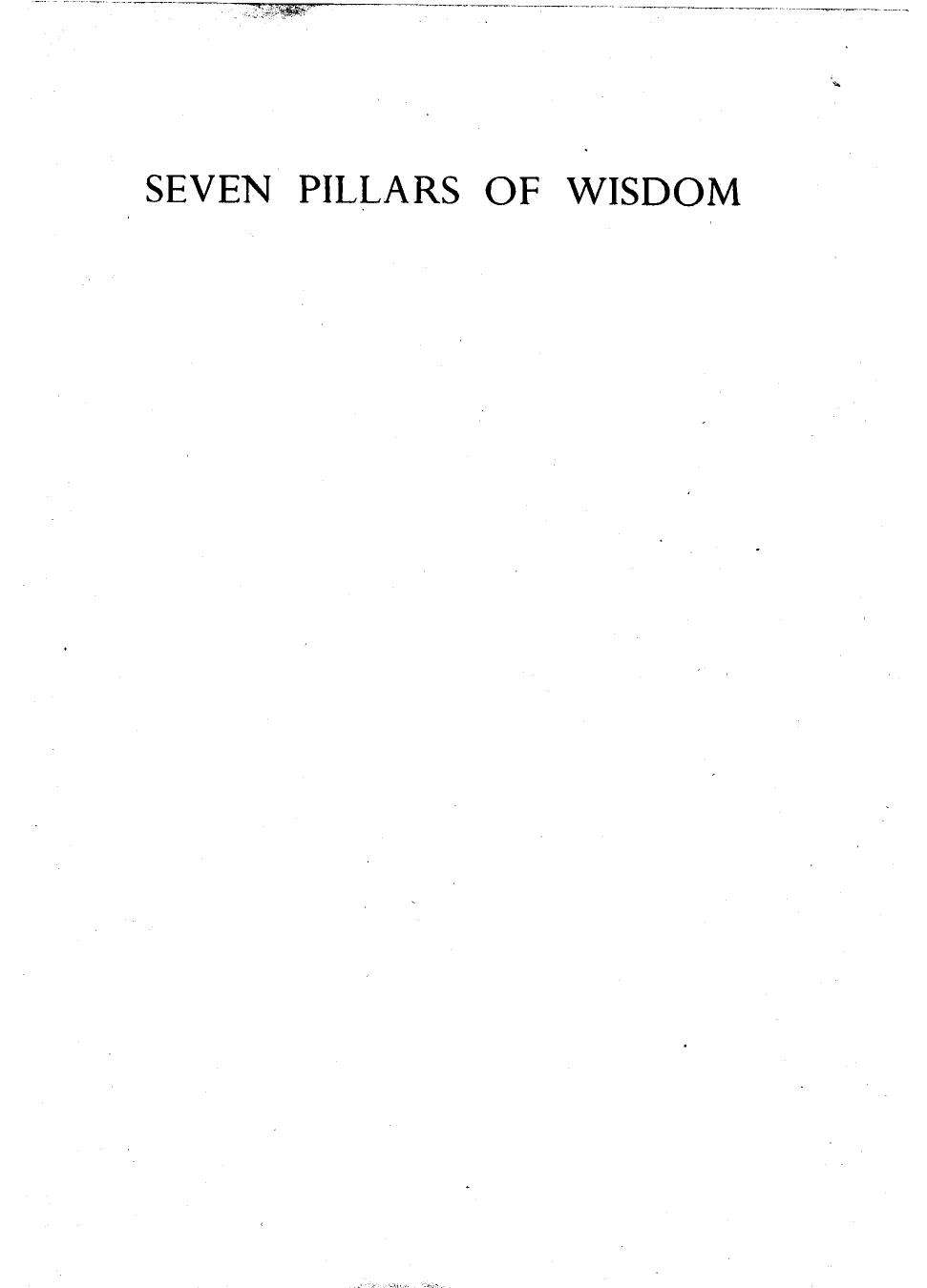 The Seven Pillars of Wisdom-TE Lawrence-1926-892pgs-POL by Unknown