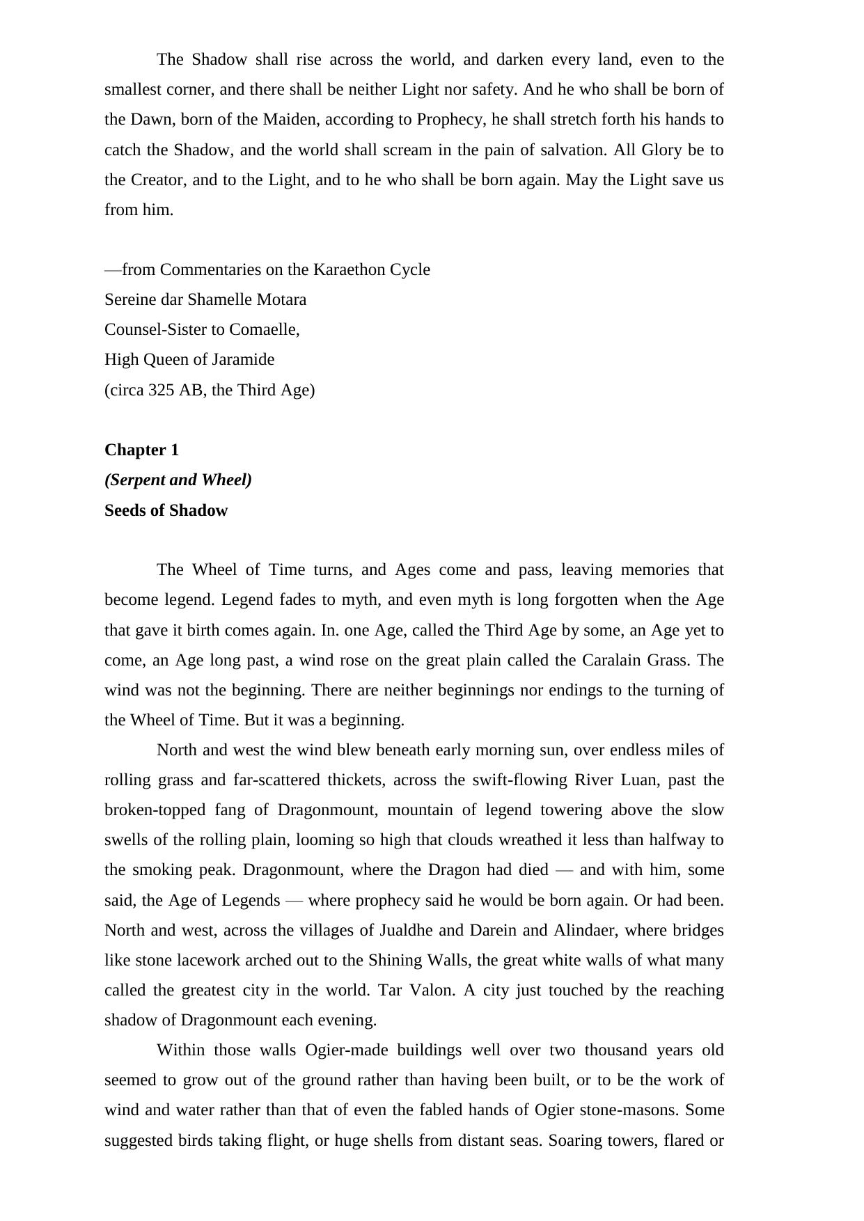 The Shadow Rising (The Wheel of Time, Book 4) by Robert Jordan