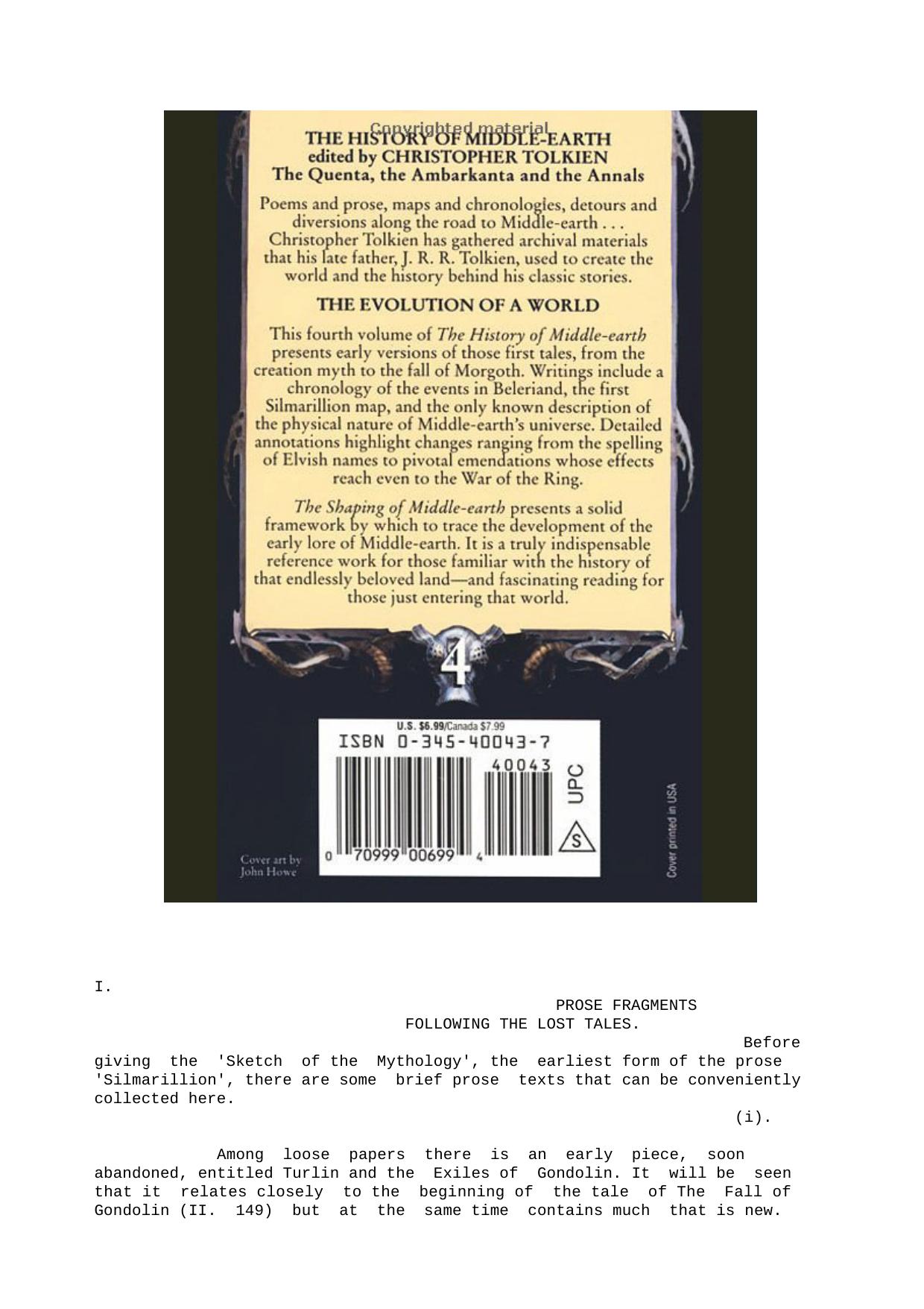 The Shaping of Middle-Earth: The Quenta, the Ambarkanta and the Annals by Tze-jer Chuang P. M. Anderson M.-K. Wu S. Hsieh