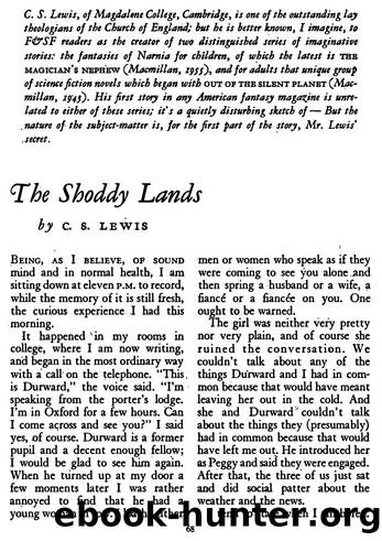 The Shoddy Lands by C. S. Lewis