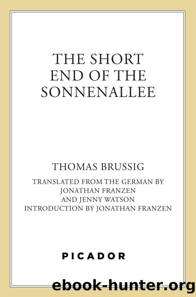 The Short End of the Sonnenallee by Thomas Brussig