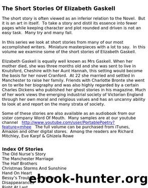 The Short Stories of Elizabeth Gaskell by Elizabeth Gaskell
