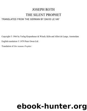 The Silent Prophet by Joseph Roth