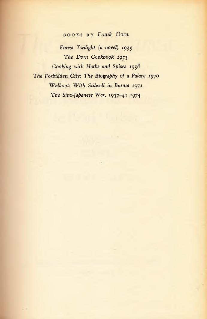 The Sino-Japanese war 1937-1941 by Frank Dorn