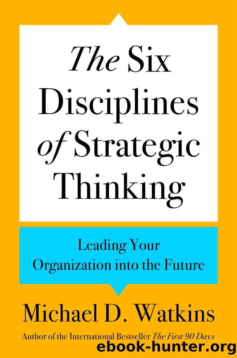 The Six Disciplines of Strategic Thinking by Michael D. Watkins