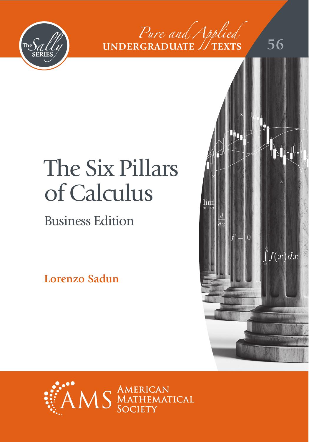 The Six Pillars of Calculus by Lorenzo Sadun
