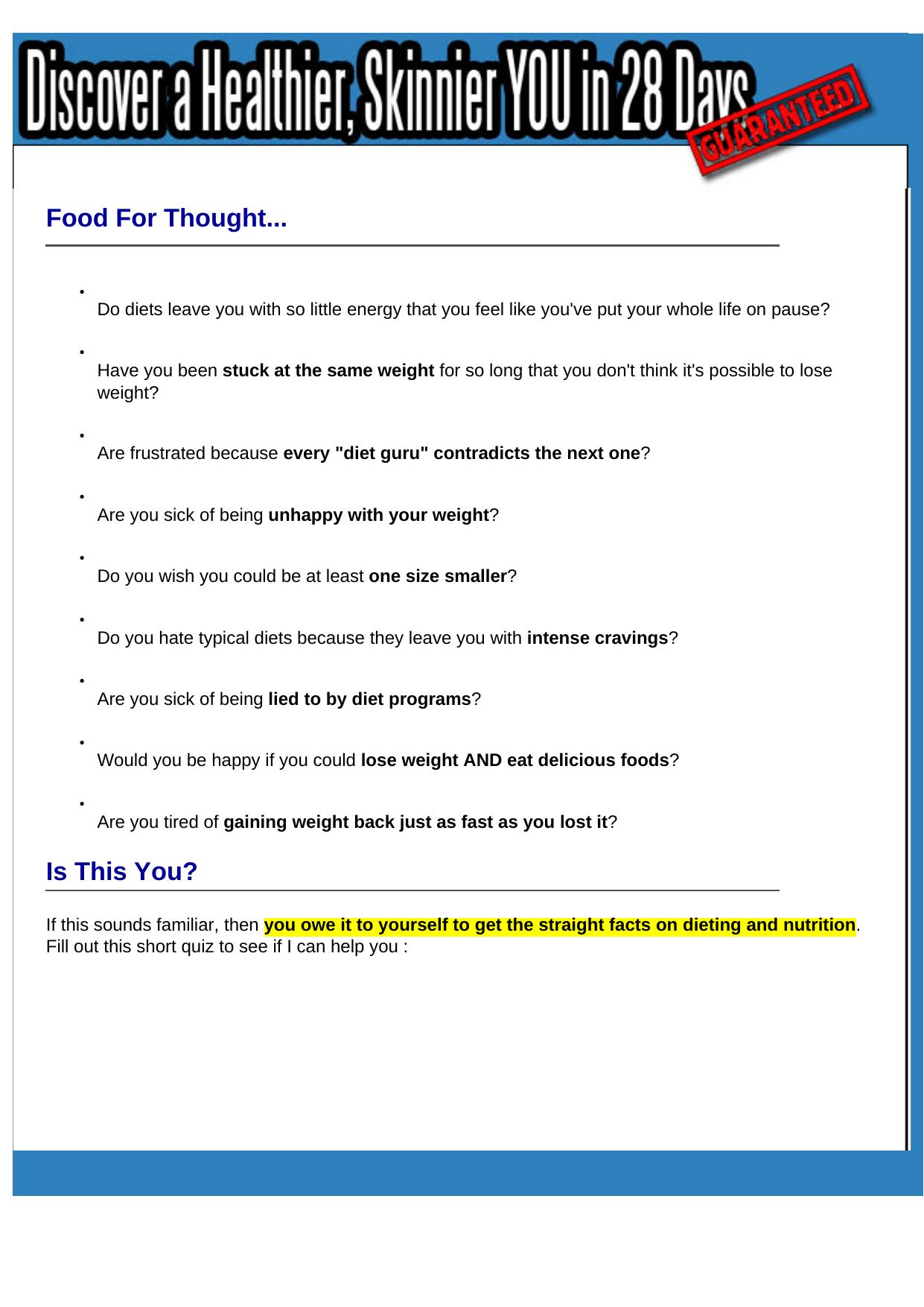 The Skinny Snob. by Best of Kuszter's Collection