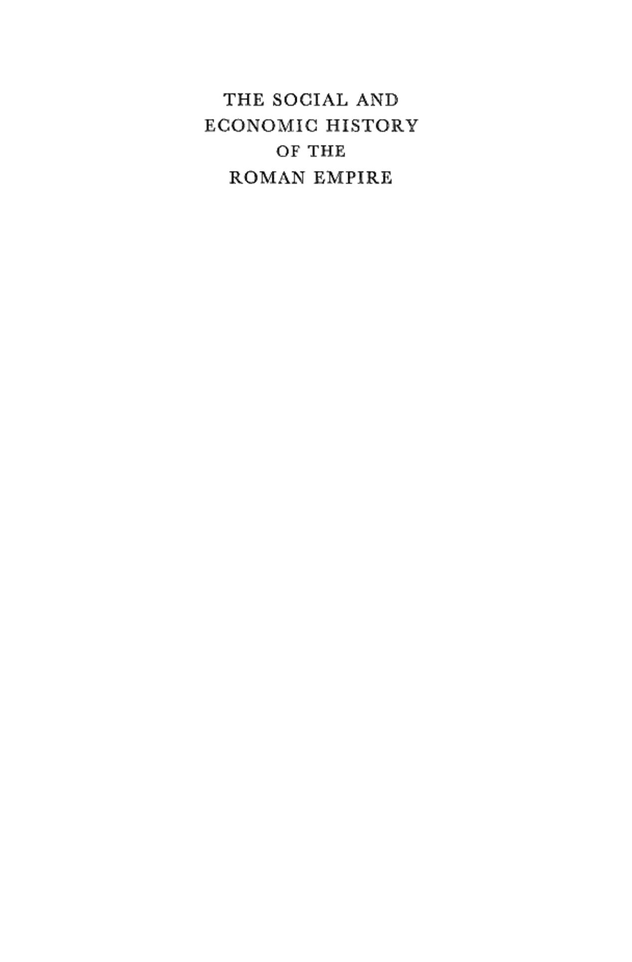 The Social and Economic History of Roman Empire II (Oxford University Press academic monograph reprints) by M. Rostovtzeff