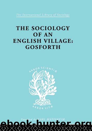 The Sociology of an English Village: Gosforth by W. M. Williams