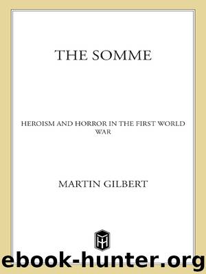 The Somme by Martin Gilbert