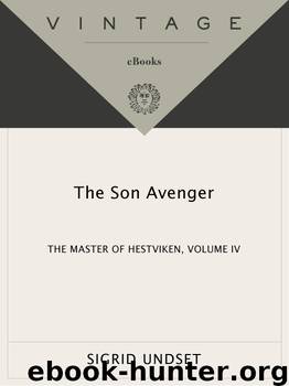 The Son Avenger by Sigrid Undset