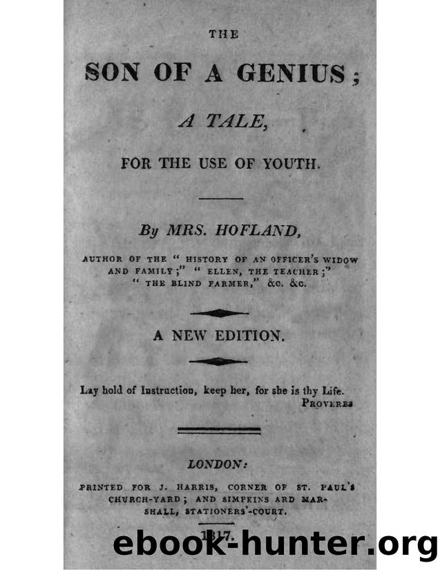 The Son of a Genius-A Tale for the Use of Youth 1817.pdf by Rocky