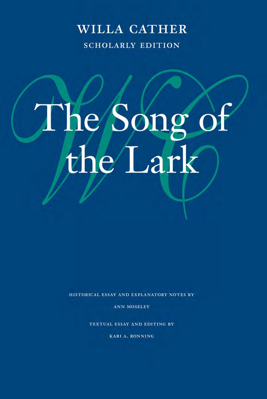 The Song of the Lark by Willa Cather