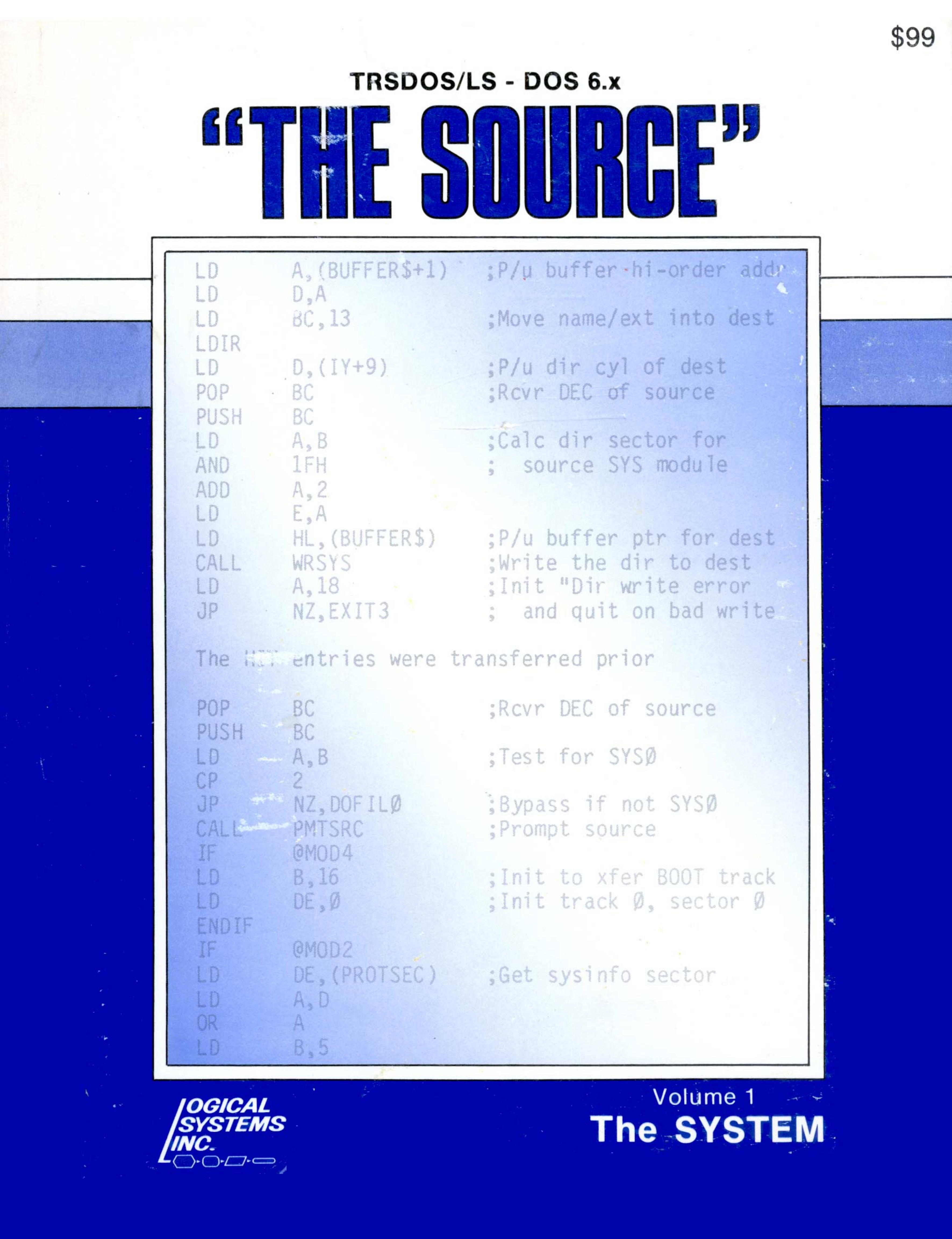 The Source Volume 1 (1984)(Logical Systems Inc)(pdf) by Scanned: Ira Goldklang