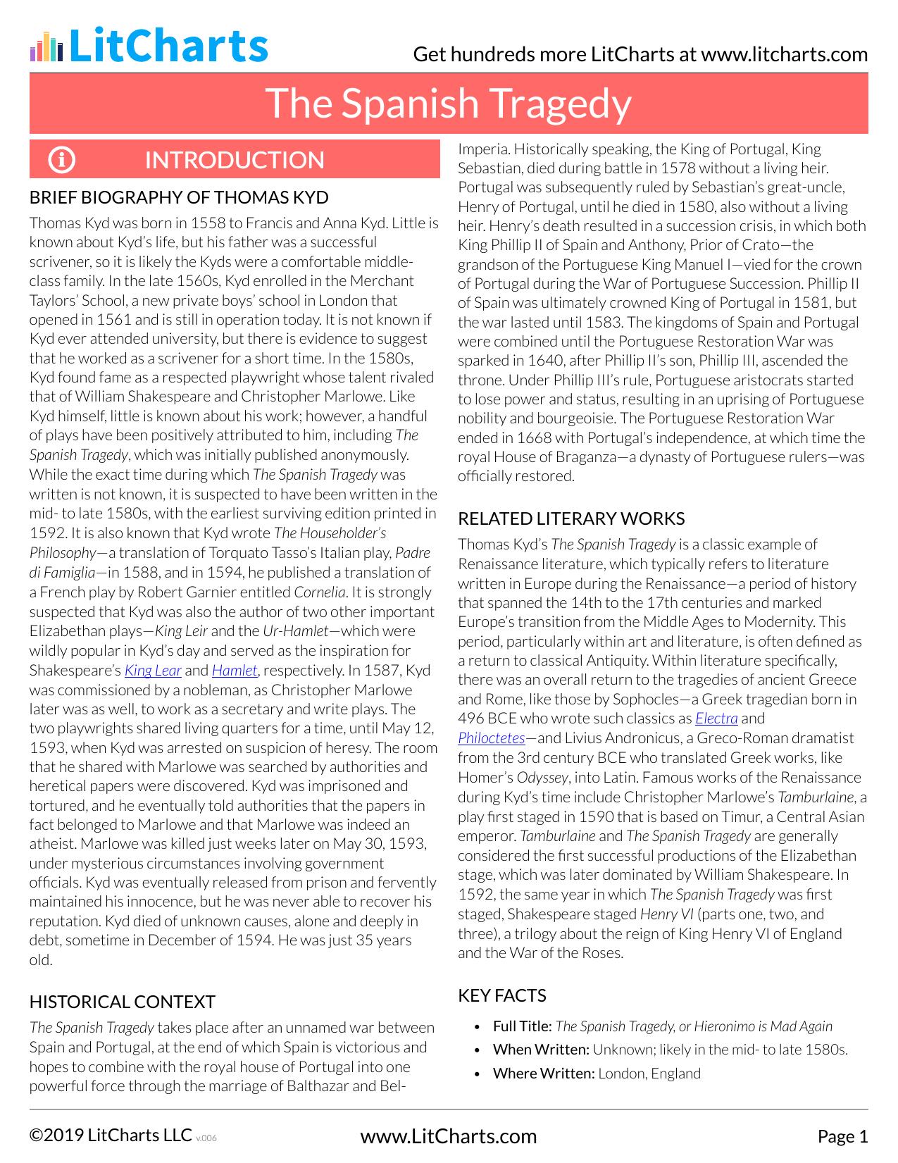 The Spanish Tragedy by Unknown