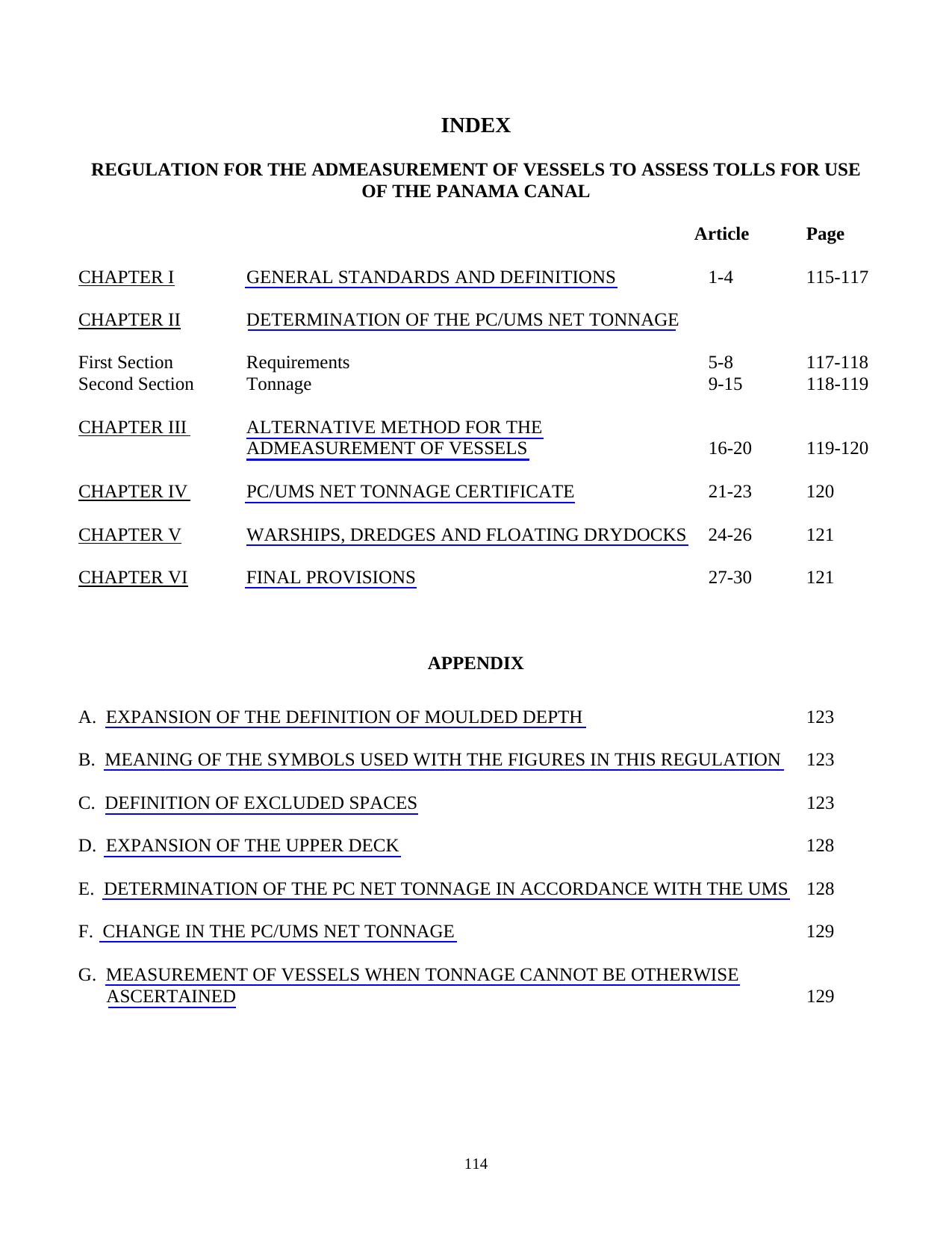 The Spanish is the official version of this document by Operaciones Marítimas