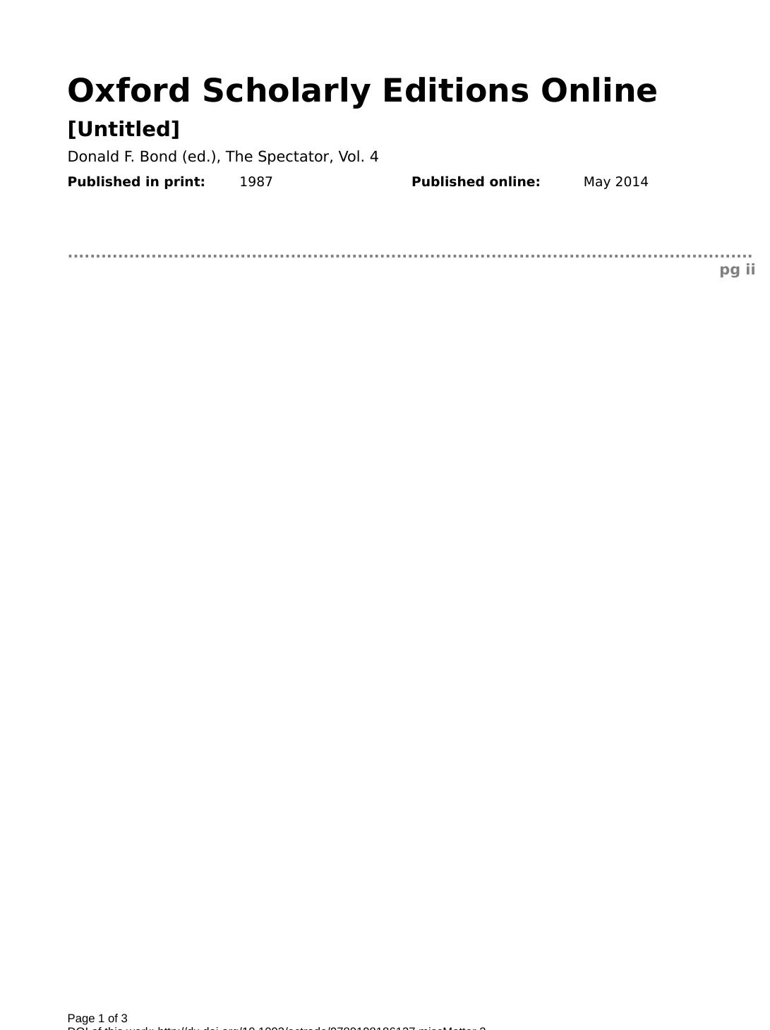 The Spectator: Volume 4 by Richard Steele; Joseph Addison; Donald F. Bond