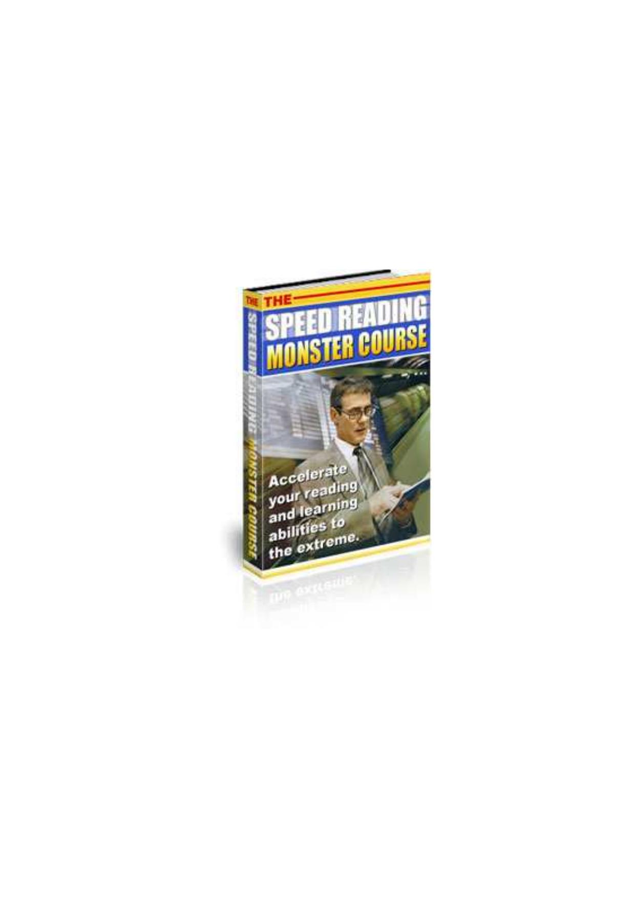 The Speed Reading. Monster Course by Busten Rie